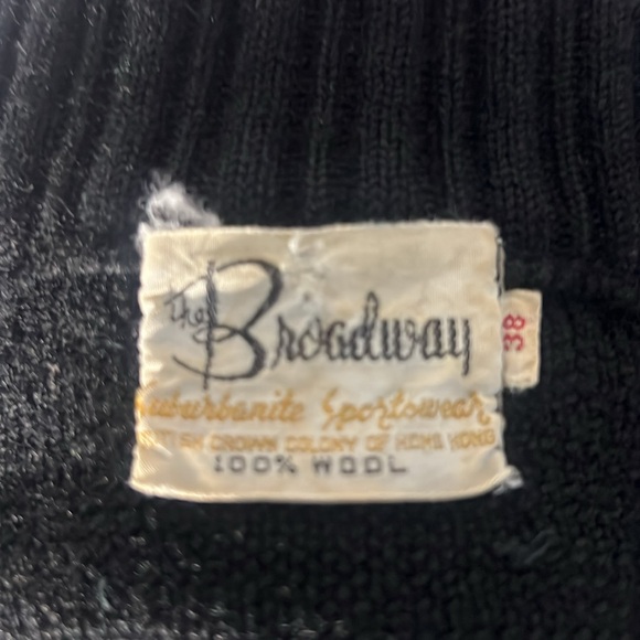 Vintage woman’s black wool jacket - Picture 4 of 4